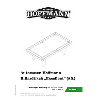 Automaten Hoffmann Billardtisch "Excellent in Grau" Modell 2020