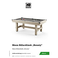 Bison Billardtisch "Bounty" in 6.5 ft und 8 ft