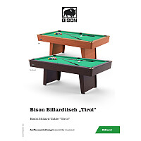 Bison Billardtisch „Tirol Nussbaum“