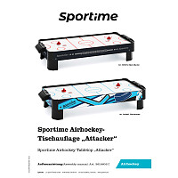 Sportime Airhockey-Tischauflage "Attacker" 100x48 cm