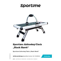Sportime 7ft Airhockey-Tisch Black Hawk