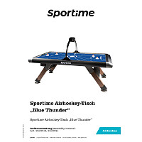 Sportime 7/8ft Airhockey-Tisch Blue Thunder