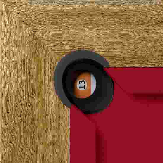 Bison Billard- und Esstisch Dolce Vita Eiche 5 ft = 184x106 cm, Bordeux Rot