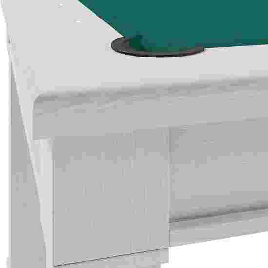 Bison Billard- und Esstisch Dolce Vita in Hamilton White 5 ft = 184x106 cm, Englisch Billard Grün