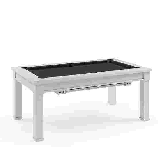 Bison Billard- und Esstisch Dolce Vita in Hamilton White 5 ft = 184x106 cm, Black