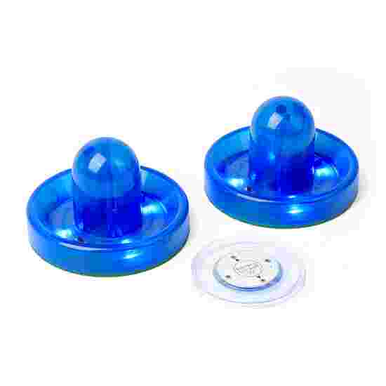 Carromco LED-Puck mit Pusher Blau