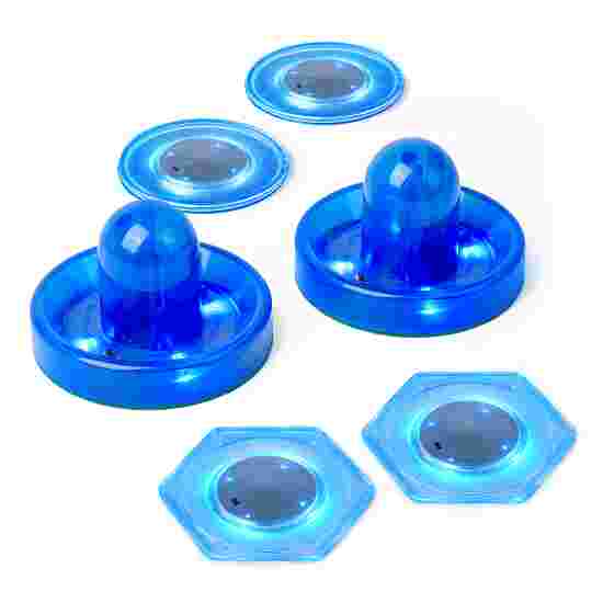 Carromco LED Puck &amp; Pusher Set - Fun Blau
