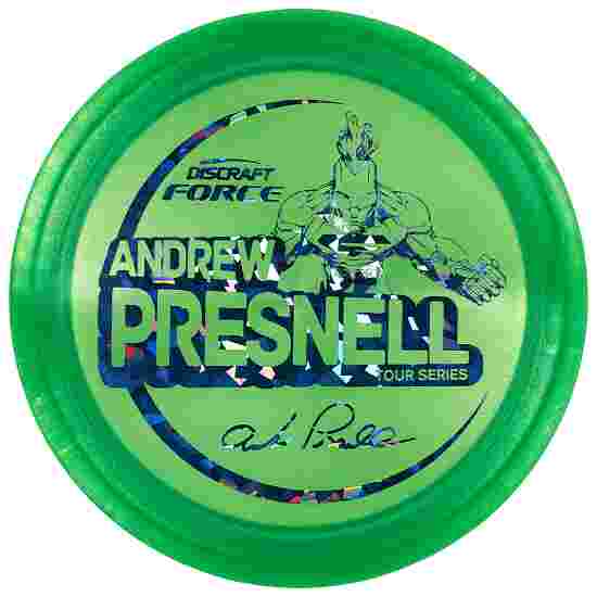 Discraft Force, Andrew Presnell 2021 Tour Series, Z Line, Distance Driver 12/5/0/3 173 g, Transparent Green-Met.Blue