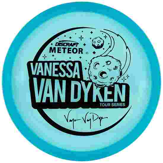 Discraft Meteor, Vanessa Van Dyken Tour Series, Z Line, Midrange Driver, 5/5/-3/1 180 g, Transparent Turquoise-Black