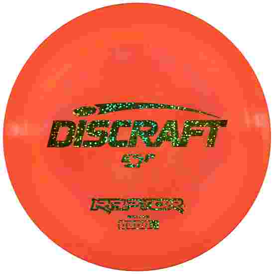 Discraft Raptor, ESP Line, Distance Driver, 9/4/0/3 175 g, Orange Swirl-Glitter Gold