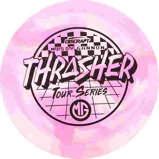 Discraft Trasher, 2022 Missy Gannon Tour Series, Distance Driver 12/5/-3/2 Swirl Light Pink 176 g