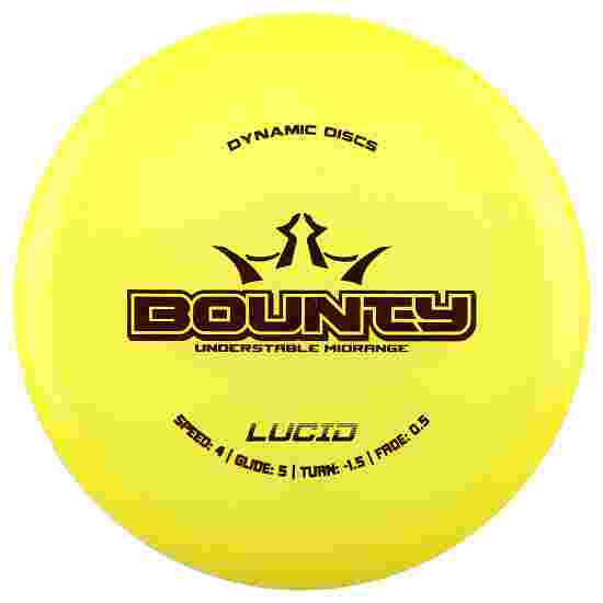 Dynamic Discs Bounty, Lucid, Midrange, 4/5/-1.5/0.5 169 g, Yellow
