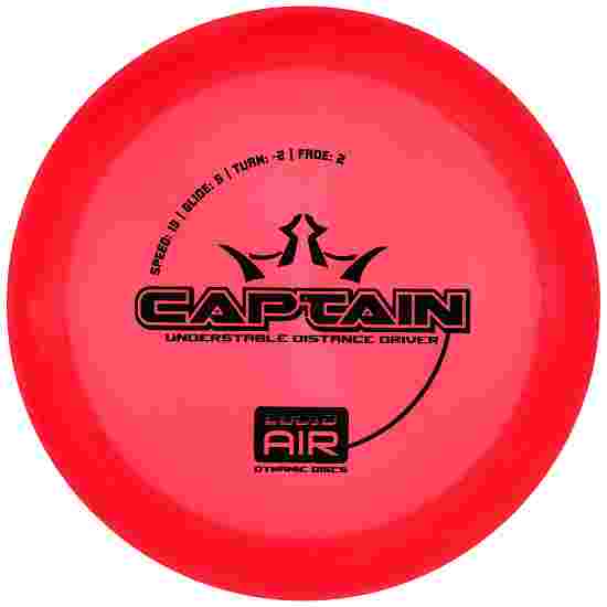 Dynamic Discs Captain, Lucid Air, Distance Driver, 13/5/-2/2 160-165 g, Red-Black 162 g