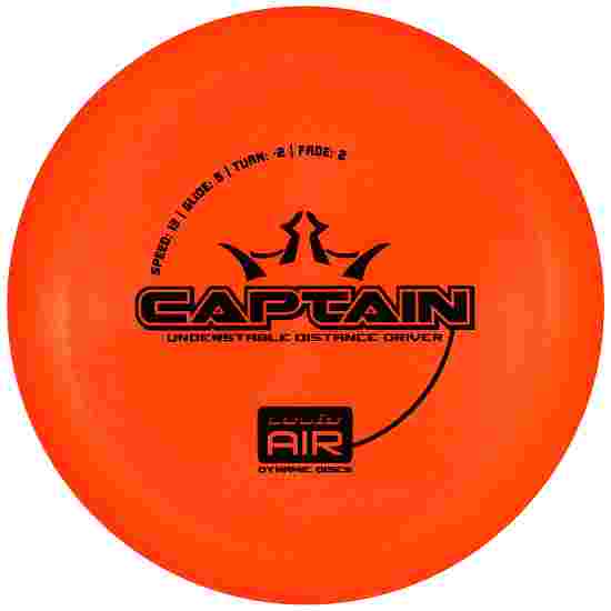 Dynamic Discs Captain, Lucid Air, Fairway Driver, 13/5/-2/2 Orange-Black 163 g
