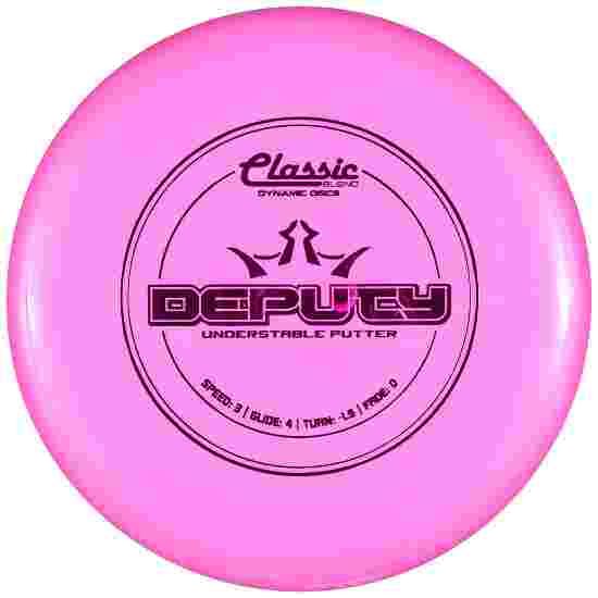 Dynamic Discs Deputy, Classic Blend, Putter, 3/4/-1,5/0 Pink-Metallic Pink 173 g