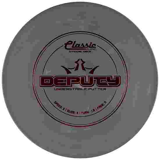 Dynamic Discs Deputy, Classic Blend, Putter, 3/4/-1,5/0 Gray-Metallic Red 173 g