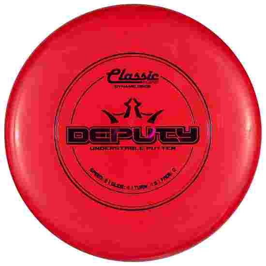 Dynamic Discs Deputy, Classic Blend, Putter, 3/4/-1,5/0 Red-Metallic Pink 173 g