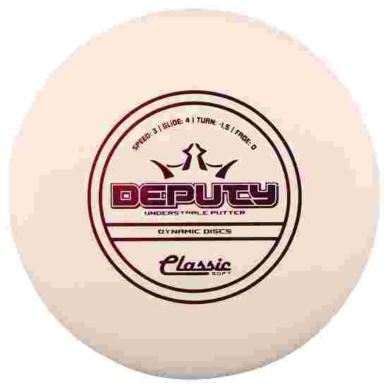 Dynamic Discs Deputy, Classic Soft, Putter, 3/4/-1.5/0  175 g, white