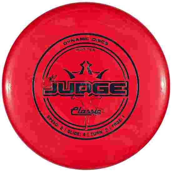 Dynamic Discs Emac Judge, Classic Soft, Putter, 2/4/0/1 Red-Metallic Turquoise 174 g