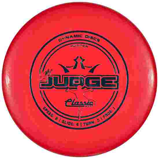 Dynamic Discs Emac Judge, Classic Soft, Putter, 2/4/0/1 Red-Metallic Turquoise 176 g