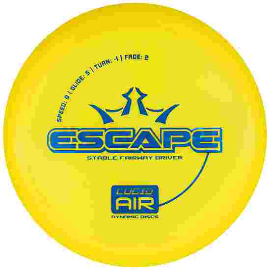 Dynamic Discs Escape, Lucid Air, Fairway Driver, 9/5/-1/2 Yellow-Metallic Blue 156 g