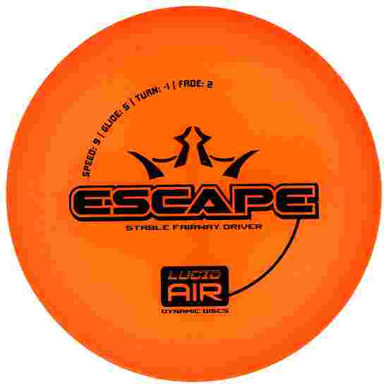 Dynamic Discs Escape, Lucid Air, Fairway Driver, 9/5/-1/2 Orange-Black 157 g