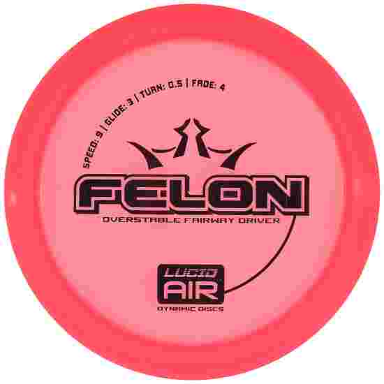 Dynamic Discs Felon, Lucid Air, Fairway Driver, 9/3/0,5/4 Pink-Black 159 g