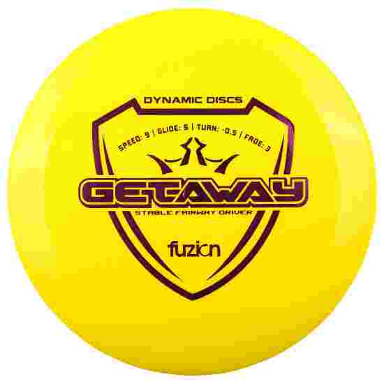 Dynamic Discs Getaway, Fuzion, Fairway Driver, 9/5/-0.5/3 170-175 g, 171 g, Yellow