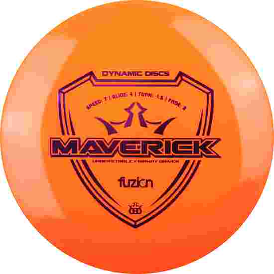 Dynamic Discs Maverick, Fuzion, Fairway Driver, 7/4/-1.5/2 170-175 g, 171 g, Orange