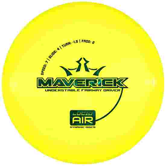 Dynamic Discs Maverick, Lucid Air, Fairway Driver, 7/4/-1,5/2 160-165 g, Yellow-Metallic Green 161 g
