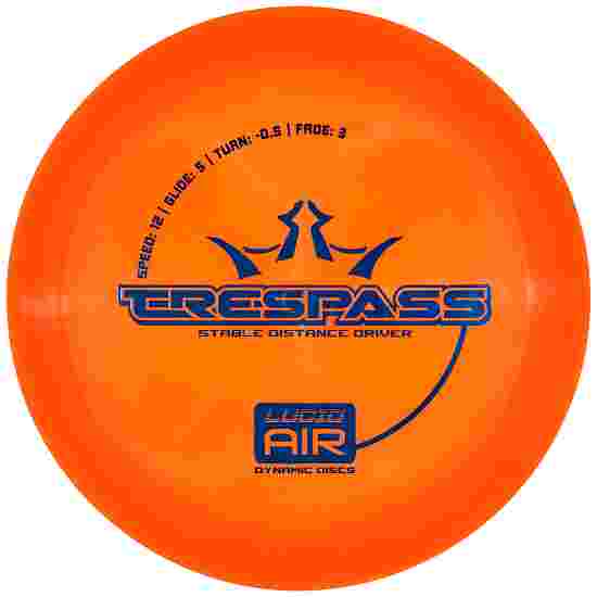 Dynamic Discs Trespass, Lucid Air, Distance Driver, 12/5/-0,5/3 Orange-Metallic Blue 154 g