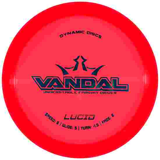 Dynamic Discs Vandal, Lucid, Fairway Driver, 9/5/-1,5/2 170-175 g, Red-Metallic Green, 173 g