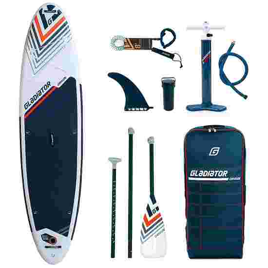 Gladiator Stand Up Paddling Board Set &quot;Origin White-Edition&quot; mit Kajak-Sitz Befestigung 10'6 Allround Board