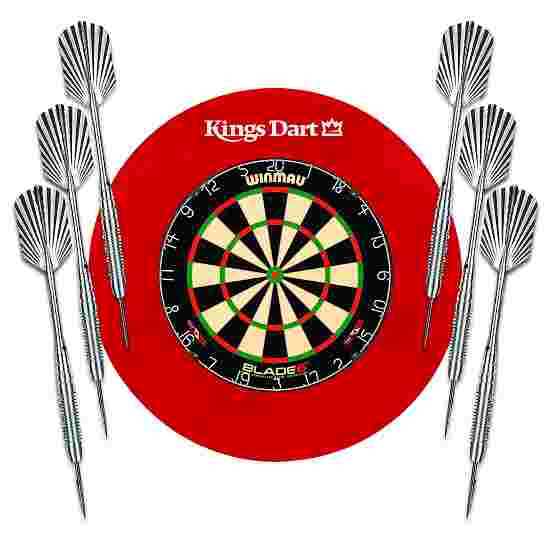 Kings Dart Dart-Set &quot;Two&quot; Winmau Dartboard Blade 6 Rot