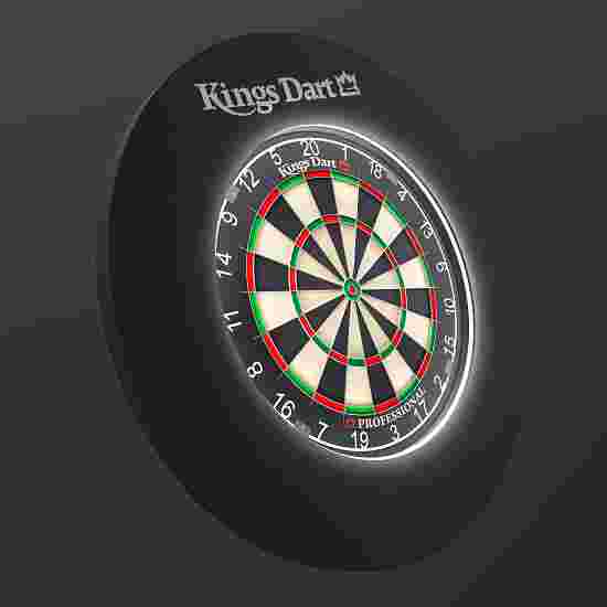 Kings Dart Dart-Set &quot;Vision LED&quot; mit Dartscheibe Professional Professional HD, Schwarz