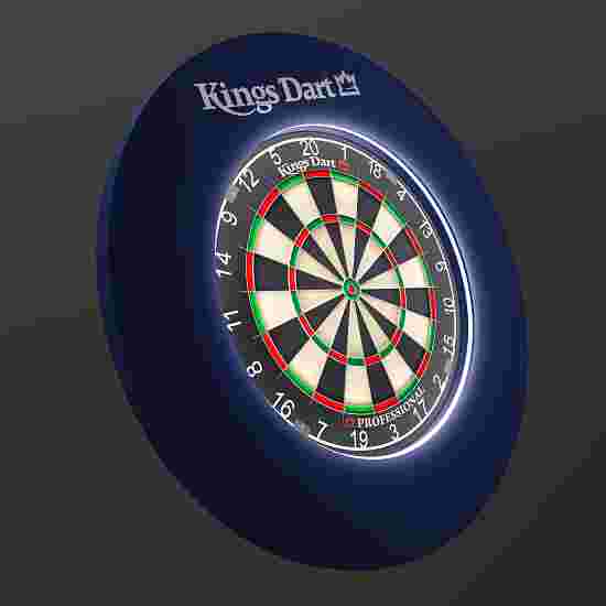 Kings Dart Dart-Set &quot;Vision LED&quot; mit Dartscheibe Professional Professional HD, Blau