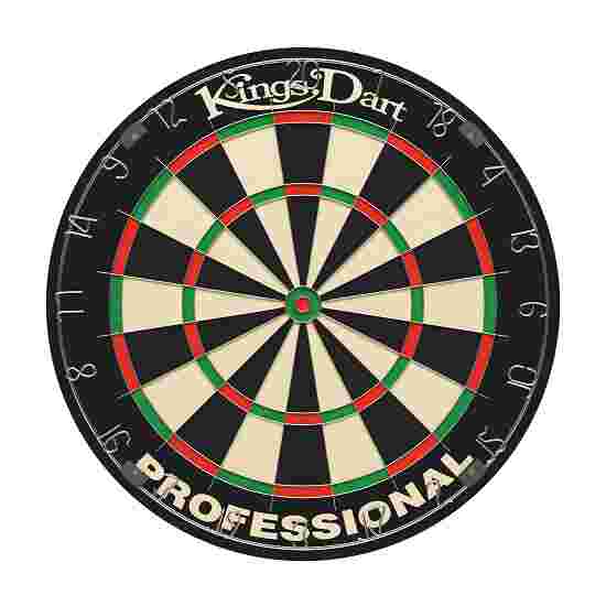 Kings Dart Dartscheiben Set &quot;Vision-LED&quot; Professional (Zahlenring Metall), Schwarz