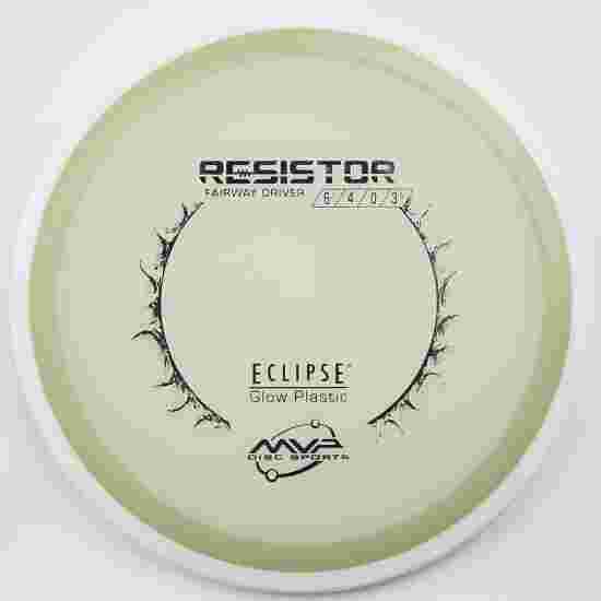 MVP Disc Sports Resistor, Eclipse Glow, Fairway Driver, 6.5/4/0/3.5 166 g, White