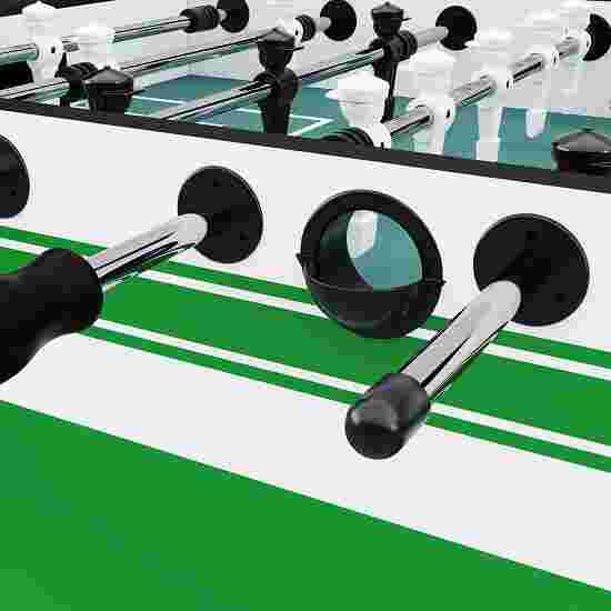 Sportime Tischkicker &quot;Connect &amp; Play&quot; Korpus Grün-Weiß, Figuren Schwarz-Weiß, Special Edition