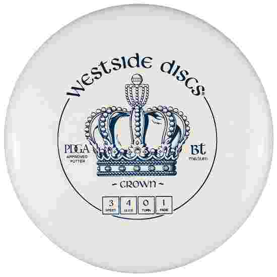 Westside Discs Crown, BT Medium, Putter, 3/4/0/1 White-Metallic Blue 176 g