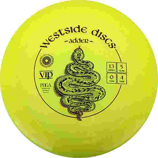 Westside Discs Distance Driver, VIP Adder - First Run, 13/5/0/4 170 g, Yellow