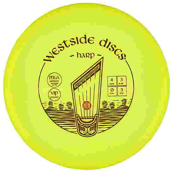 Westside Discs Harp, VIP, Putter, 4/3/0/3 Yellow-Metallic Red 176 g