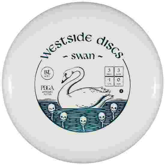 Westside Discs Swan 2, BT Soft, Putter, 3/3/-1/0 White-Metallic Turquoise 175 g