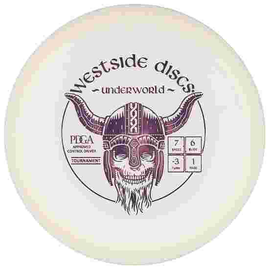 Westside Discs Underworld, Tournament, Fairway Driver, 7/6/-3/1 170-175 g, White-Metallic Lavender 173 g