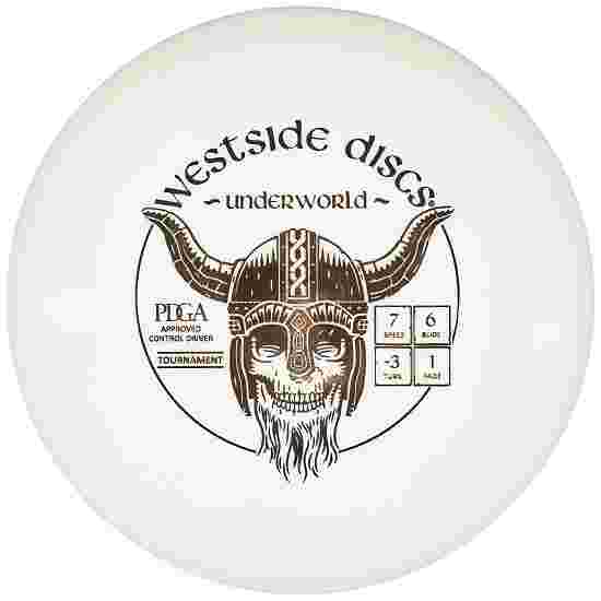 Westside Discs Underworld, Tournament, Fairway Driver, 7/6/-3/1 White-Gold 174 g