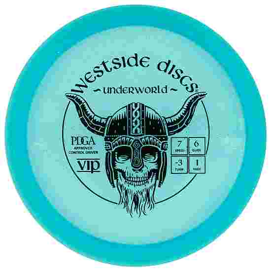 Westside Discs Underworld, VIP, Fairway Driver, 7/6/-3/1 Glitter Turquoise-Metallic Green 173 g