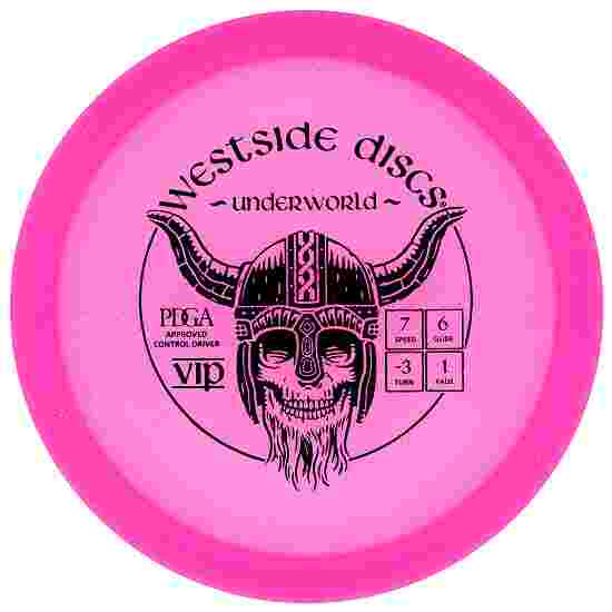 Westside Discs Underworld, VIP, Fairway Driver, 7/6/-3/1 Glitter Pink-Black 169 g