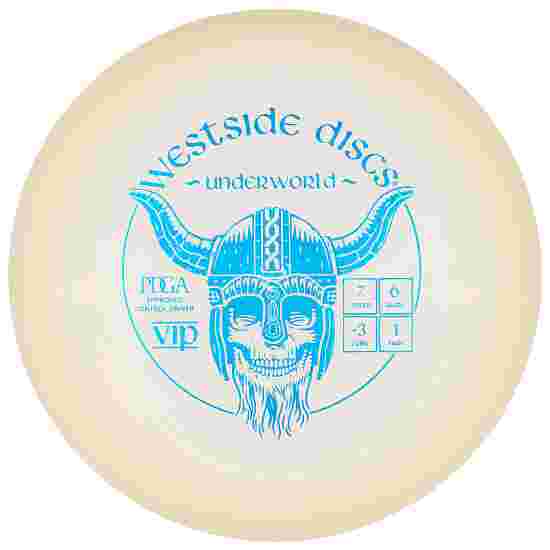 Westside Discs Underworld, VIP, Fairway Driver, 7/6/-3/1 White-Metallic Blue 171 g