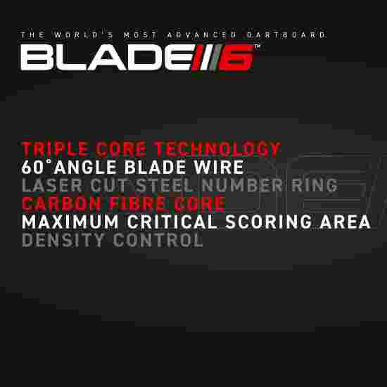 Winmau Dartboard Blade 6 &quot;Triple Core Carbon&quot; PDC