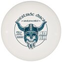 Westside Discs Underworld, Tournament, Fairway Driver, 7/6/-3/1 White-Metallic Turquoise 172 g